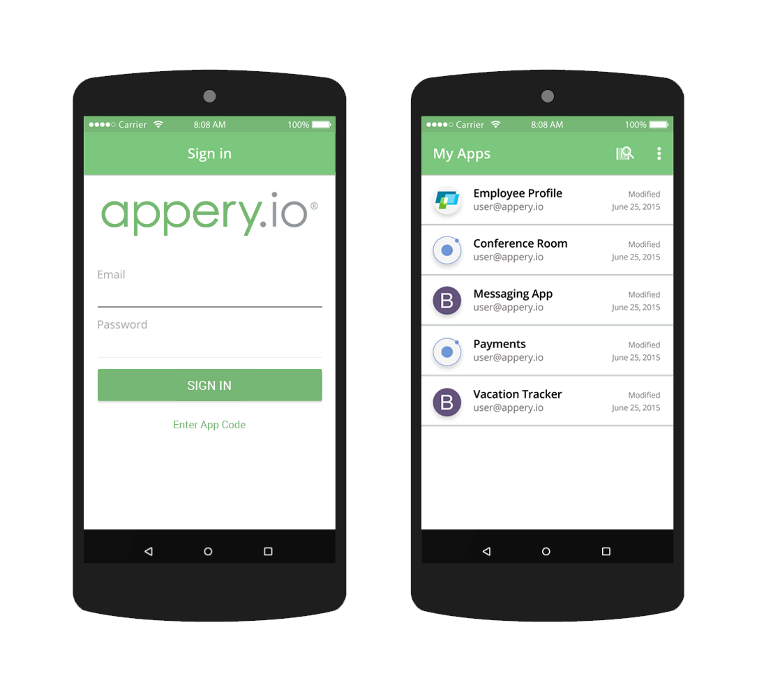 Appery.io Tester App for Android